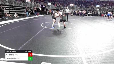 135 lbs Quarterfinal - Xander Harding, Outlaws Wrestling Club vs Isaiah Ebersbach, Ocrtc