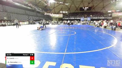 2A 113 lbs Quarterfinal - Agustin Gonzalez, Sedro-Woolley vs Andre Lewis, Washington