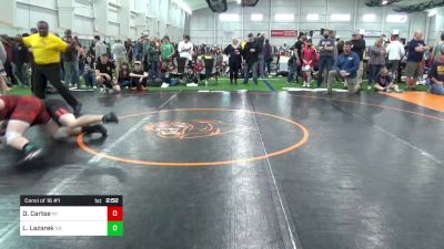 E-171 lbs Consi Of 16 #1 - David Cartee, MI vs Landon Lazarek, NA