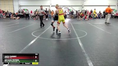 105 lbs Round 1 (8 Team) - Jack Cherry, Kraken vs Bryson Peters, Black Fox Wrestling