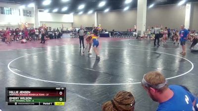 130 lbs Round 4 (8 Team) - Millie Jensen, Nebraska Wonder Women (A Team) vs Emery Wilson, SEAAU National Team