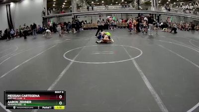 96 lbs Round 3 (4 Team) - Messiah Cartegena, Grit Mat Club vs Aaron Zehner, Headhunters