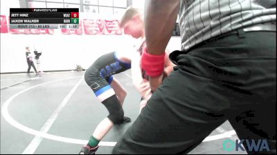 80 lbs Quarterfinal - Jett Hinz, Weatherford Youth Wrestling vs Jaxon Walker, Harrah Little League Wrestling