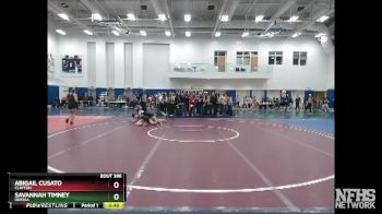 130 lbs Cons. Round 3 - Abigail Cusato, Clayton vs Savannah Timney, Odessa