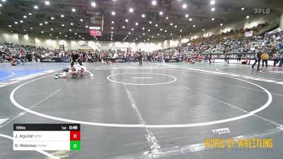 55 lbs Quarterfinal - Jordan Aguilar, All-Phase Wrestling vs Russell Maloney, Steel Valley Renegades