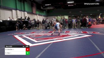 145 lbs Quarterfinal - Dylan Gilcher, MI vs Collin Gaj, PA