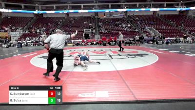 139 lbs Round Of 16 - Colton Bumbarger, Clearfield vs Gaven Suica, Burgettstown