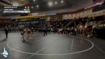 235 lbs Champ. Round 1 - Gracelyn De La O, Milton vs Josie Panos, Mount Vernon