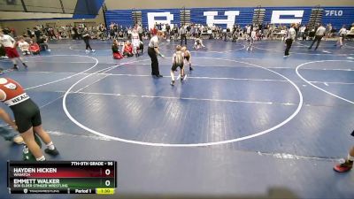 96 lbs Champ. Round 1 - Hayden Hicken, Wasatch vs Emmett Walker, Box Elder Stinger Wrestling