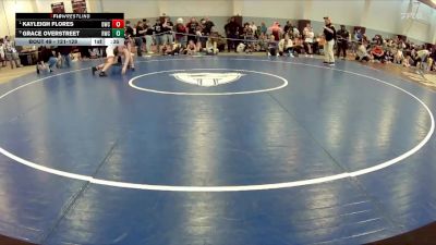 121-128 lbs Cons. Round 1 - Kayleigh Flores, Dinwiddie Wrestling Club vs Grace Overstreet, Rangers Wrestling Club