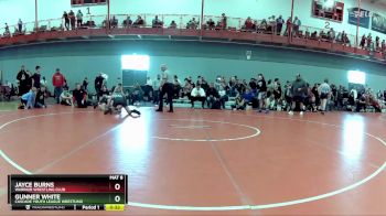 150 lbs Champ. Round 1 - Gunner White, Cascade Youth League Wrestling vs Jayce Burns, Warrior Wrestling Club
