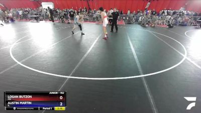 152 lbs Cons. Round 4 - Logan Butzon, MN vs Austin Martin, IL