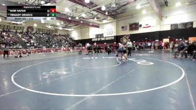 110 lbs Cons. Round 6 - Rori Rapan, La Quinta/La Quinta vs Trinady Orozco, Newbury Park