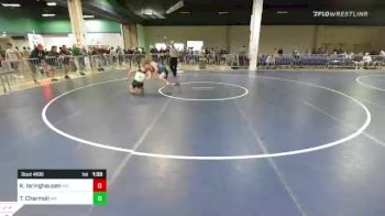 132 lbs Consi Of 64 #2 - Kyshin Isringhausen, MO vs Tyson Charmoli, MN