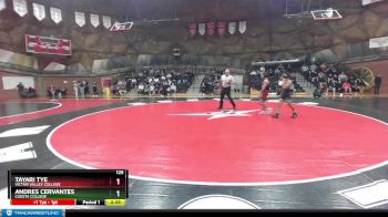 125 lbs Cons. Round 2 - Tayari Tye, Victor Valley College vs Andres Cervantes, Cuesta College