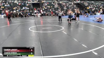 174 lbs Cons. Round 2 - Cassius Garcia, Northeastern Junior College vs Taaron Lavicky, Southwest Minnesota State