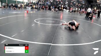 106 lbs Round 1 - Brahm Kreb, Thunder Wrestling Club vs Drew Sykora, BorderWest Buccaneers