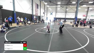 65 lbs Quarterfinal - Zanyah Keys, Aggression vs Paxton Tripp, Beavers Wrestling