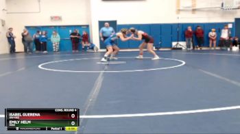 120 lbs Cons. Round 4 - Isabel Guerena, Owyhee vs Emily Helm, Ririe