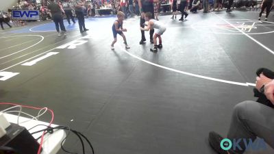 49 lbs Round Of 16 - Wyatt Worth, Collinsville Cardinal Youth Wrestling vs Mac Daugherty, Victory Grappling Club