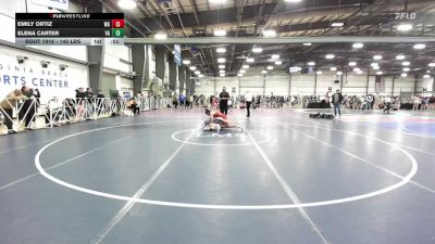 145 lbs Consi Of 32 #2 - Emily Ortiz, WA vs Elena Carter, VA