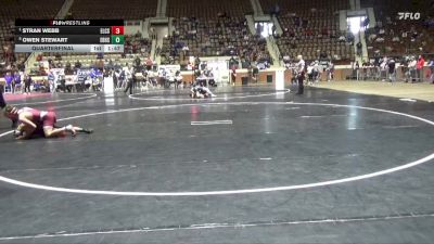 5A 113 lbs Quarterfinal - Stran Webb, Elmore County School vs Owen Stewart, Elberta HS