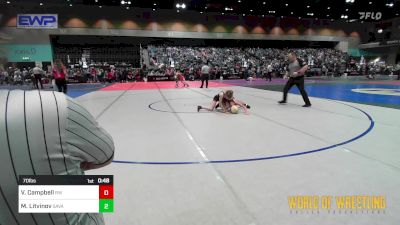 70 lbs Consi Of 16 #2 - Vince Campbell, Red Wave Wrestling vs Maxim Litvinov, Savage House Wrestling Club