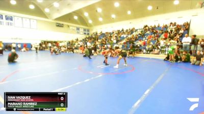 113 lbs Cons. Round 3 - Ivan Vazquez, Paramount High School vs Mariano Ramirez, Yucca Valley Wrestling