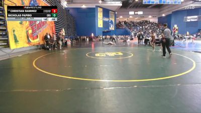 126 lbs Champ. Round 2 - Nicholas Papiro, Delaware Military Academy vs Christian Ramirez, St Peter Prepatory