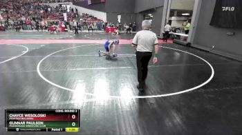 115 lbs Cons. Round 2 - Chayce Wesoloski, Peshtigo Bulldogs vs Gunnar Paulson, Mukwonago Wrestling Club
