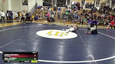 128 lbs Cons. Round 3 - John Creswell, Tallassee vs Will Russell, Brewbaker Tech