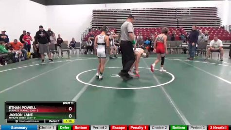 95 lbs Round 3 (8 Team) - Ethan Powell, Burnett Trained (OH) vs Jaxson Lane, Minions Green (GA)