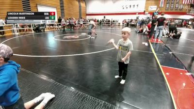 120B 3rd Place Match - Louden Rees, Lincoln Middle School vs Lincoln Martinson, Worland Middle School