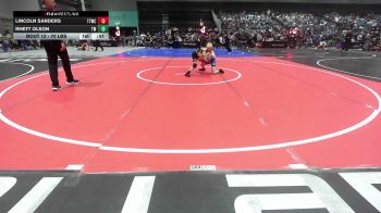 70 lbs Round Of 16 - Lincoln Sanders, Team Tulsa Wrestling Club vs Rhett Olson, Turlock Wrestling