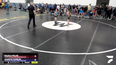 65 lbs Final - Madison Kuebler, Soldotna Whalers Wrestling Club vs Kaleila Miller, Alaska Battle Cats Wrestling Club