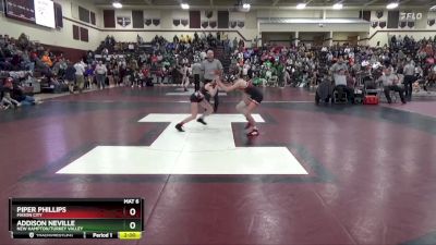 100 lbs Round 3 - Piper Phillips, Mason City vs Addison Neville, New Hampton/Turkey Valley