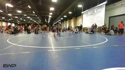 40-45 lbs Rr Rnd 2 - Jensen Caughlin, Cleveland Takedown vs London Taylor, Cowboy Wrestling Club