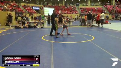 63 lbs Cons. Semi - Jackson Parker, OK vs Orion Salazar, CO