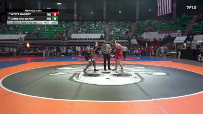 7A 190 lbs Champ. Round 1 - Christian Barry, Hoover vs Wyatt Massey, Thompson HS