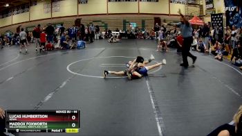 44 lbs Round 2 - Maddox Foxworth, Williamsburg Wrestling Club vs Lucas Humbertson, NDWA