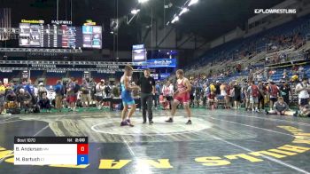 160 lbs Cons 32 #2 - Brady Andersen, Minnesota vs Michael Bartush, Connecticut
