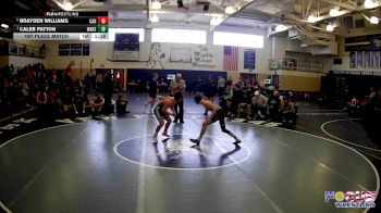 145 lbs 1st Place Match - Caleb Patton, Washington Hs vs Brayden Williams, Cochranton Area Hs