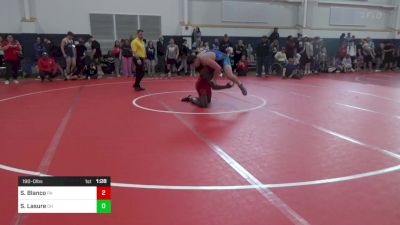 190-O lbs Quarterfinal - Sonnieboy Blanco, PA vs Skyler Lasure, OH