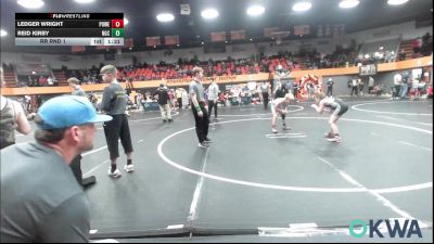90C lbs Rr Rnd 1 - Ledger Wright, Powerhouse vs Reid Kirby, Norman Grappling Club