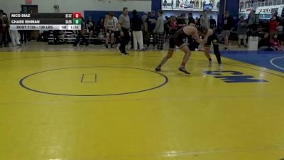 139 lbs Round Of 16 - Nico Diaz, State College vs Chase Ishman, Saegertown