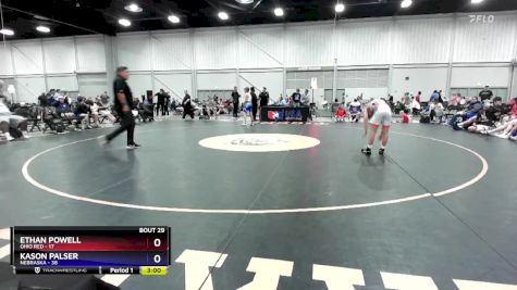 100 lbs Placement Matches (16 Team) - Ethan Powell, Ohio Red vs Kason Palser, Nebraska