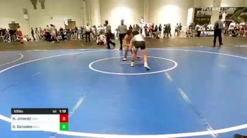 120 lbs Quarterfinal - Nicholas Jimenez, Swamp Monsters vs Gabe Gonzales, Relentless WC