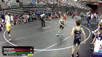 50 lbs Round 4 (6 Team) - Kyler Black, Iowa USA Red vs Raylan Mixon, Kansas Mamba