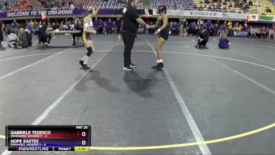 103 lbs Round 1 (16 Team) - Hope Eastes, Emmanuel University vs Gabriele Tedesco, McKendree University