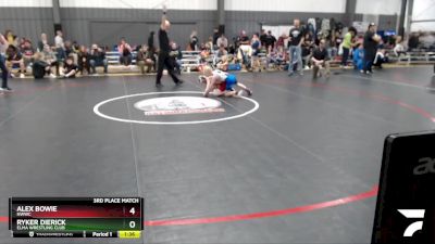 67 lbs 3rd Place Match - Alex Bowie, NWWC vs Ryker Dierick, Elma Wrestling Club